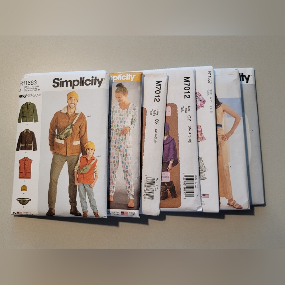‼️MUST GO‼️ Women's men's children's sewing pattern lot